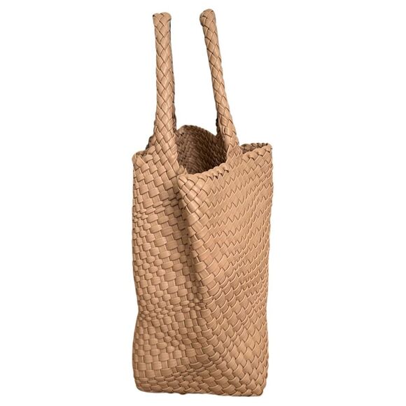 Hathaway Woven Tote Bag Warm Taupe - Picture 3 of 9